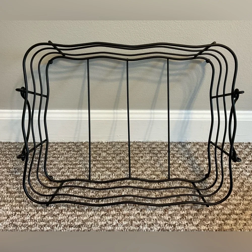 Temp-Tations by Tara Floral Lace Casserole Serving Dishes w/ Carry Tray/4 Pieces